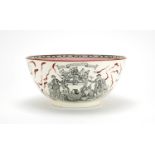 Sunderland lustre style James Leech Ship Caroline bowl, 25.5cm in diameter : For Extra Condition