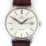 Gentleman's Omega Geneve stainless steel wristwatch with date dial, the movement numbered 635459,
