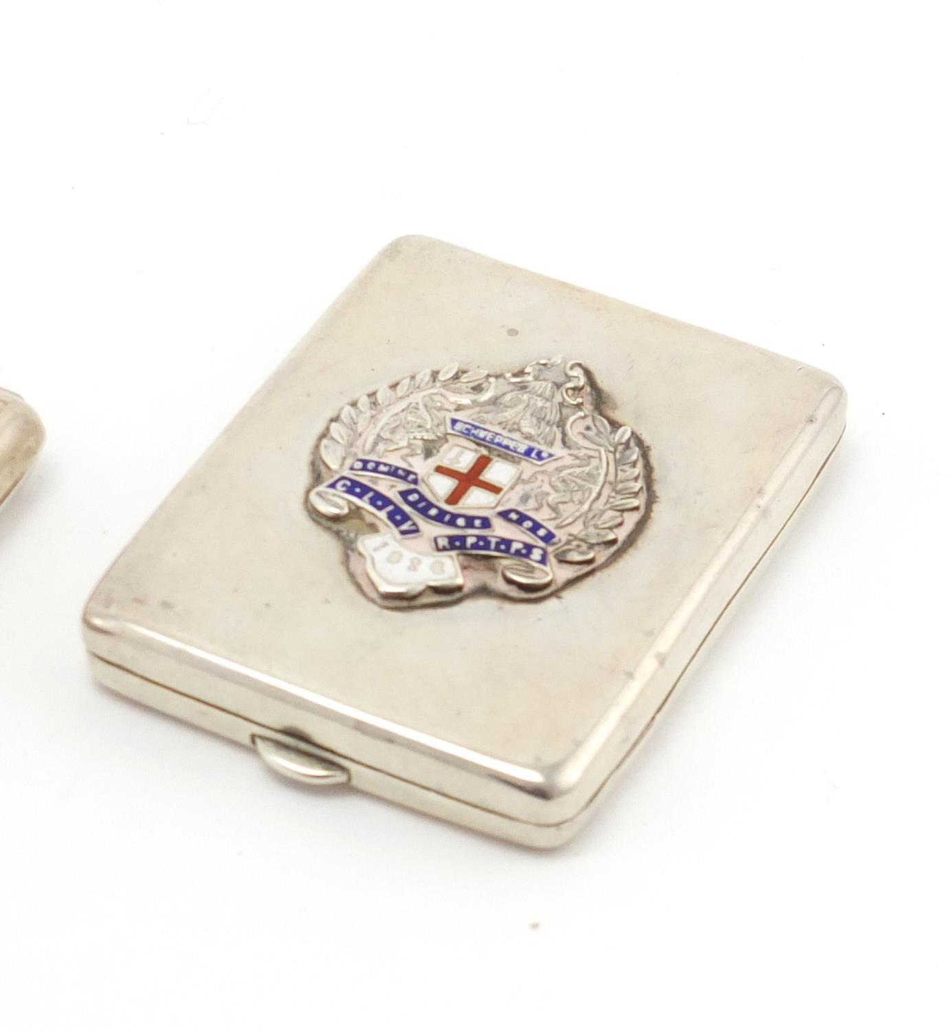 Five rectangular silver match cases some with engine turned decoration, various Birmingham - Image 4 of 8