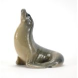 Royal Copenhagen model of a seal, numbered 1441, 12.5cm high : For Extra Condition Reports Please