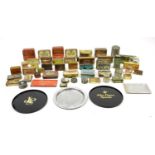 Predominantly vintage advertising tins including Phillips Sweet Cut, Gold Leaf and Convoy Dark Flake