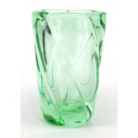 Daum Nancy aqua green glass vase, 25cm high : For Extra Condition Reports Please visit our Website