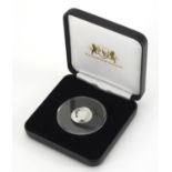 2017 Alderney platinum wedding platinum proof half sovereign with certificate and fitted case :