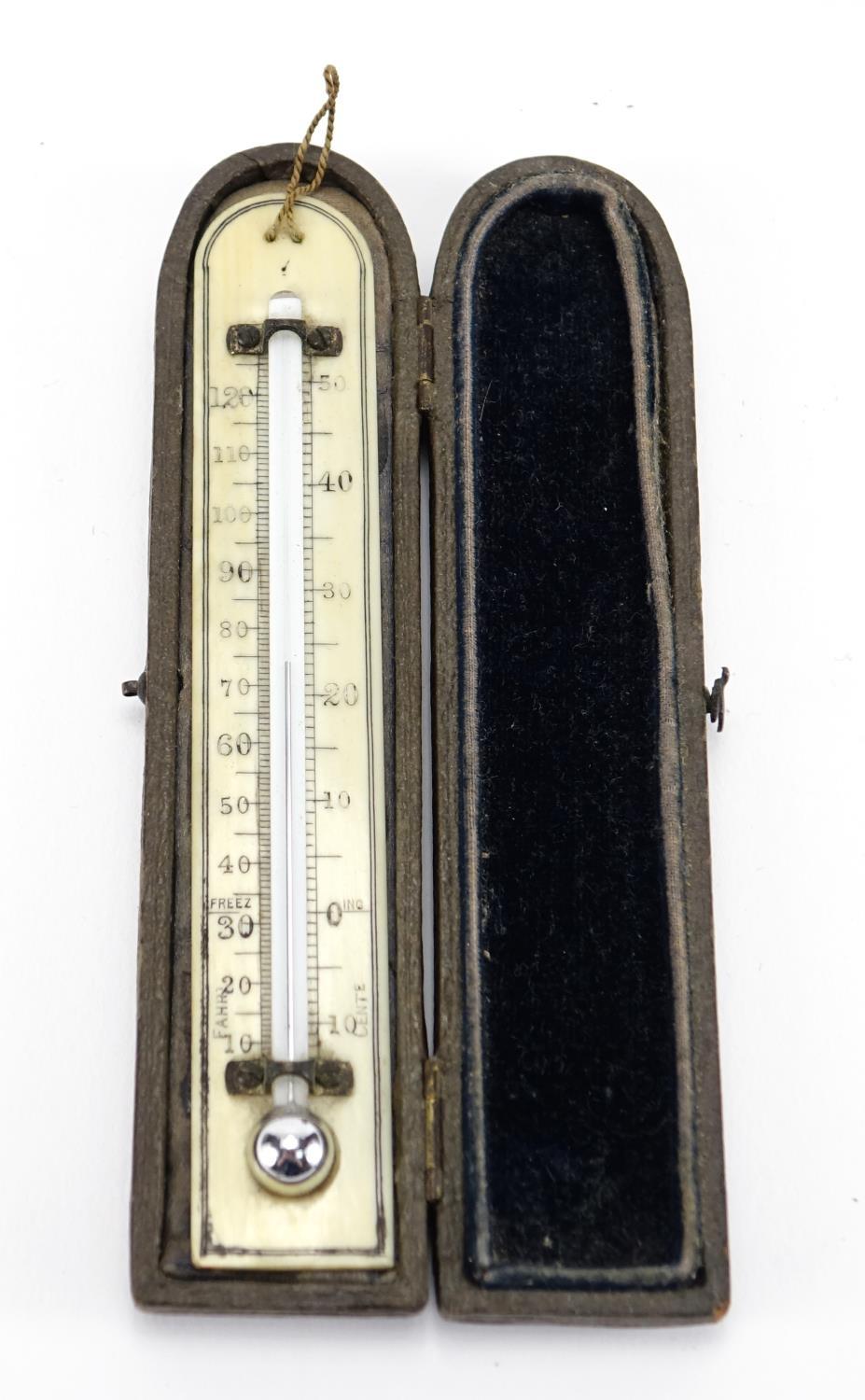 Miscellaneous objects comprising a silver vesta, Parker's pointer pencil, leather cased travel clock - Image 6 of 8