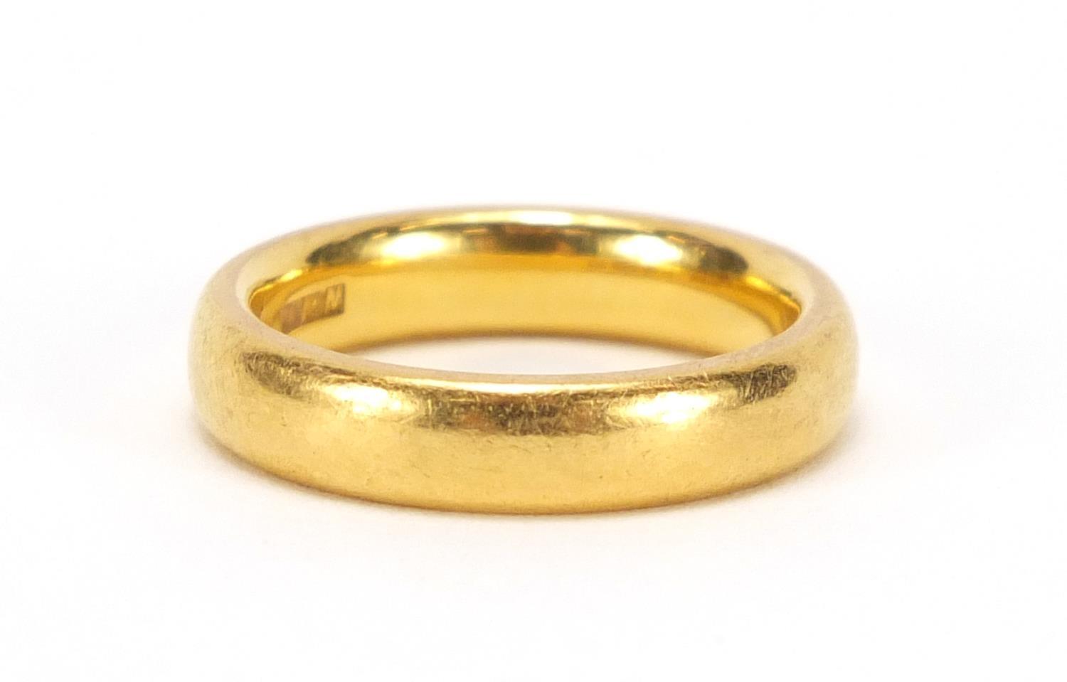 22ct gold wedding band, size K, approximate weight 7.3g : For Extra Condition Reports Please visit