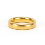 22ct gold wedding band, size K, approximate weight 7.3g : For Extra Condition Reports Please visit