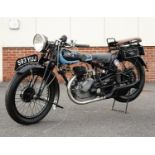 1933 Peugeot P108SL 250cc motorbike, 18 recorded miles from rebuild, registration 593 YUJ, one