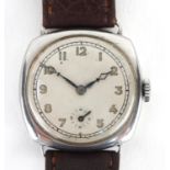 Gentleman's Longines stainless steel wristwatch with subsidiary dial, the movement numbered 5620553,