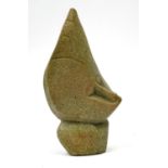 Modernist carved stone bust, 52cm high : For Extra Condition Reports Please visit our Website