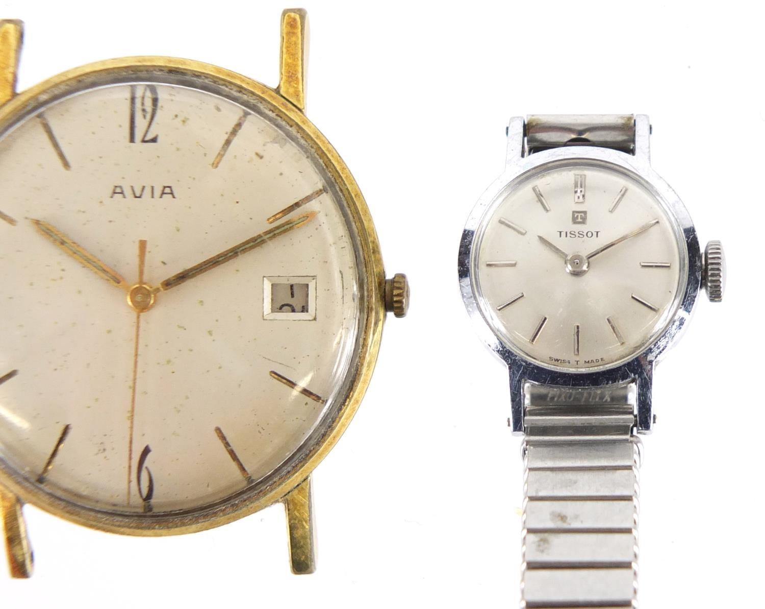 Three wristwatches comprising Ostara automatic, Avia and Tissot : For Extra Condition Reports Please - Image 3 of 6