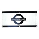 Railwayana interest Northern line enamel sign, 50cm x 23cm : For Extra Condition Reports Please