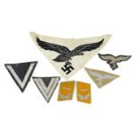 Group of German Military interest cloth patches and epaulettes : For Extra Condition Reports