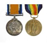 British Military World War I pair awarded to 202518PTE.G.S.BROWN.LABOURCORPS : For Extra Condition