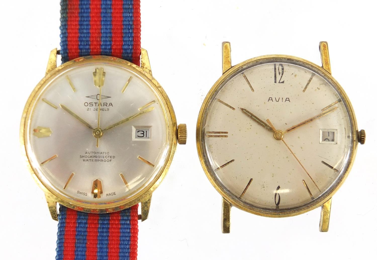 Three wristwatches comprising Ostara automatic, Avia and Tissot : For Extra Condition Reports Please - Image 2 of 6