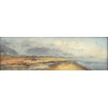 Rio de Janeiro coastal scene, oil on card, bearing an indistinct signature possibly Cassoqneto,