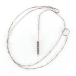 18ct white gold Gucci necklace, 50cm in length, approximate weight 5.4g : For Extra Condition