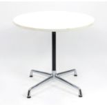 Charles Eames Vitra dining table with legs, 72cm high x 80cm in diameter : For Extra Condition