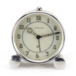 Jaeger-LeCoultre travel alarm clock, 8cm high : For Extra Condition Reports Please visit our