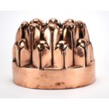 Victorian copper jelly mould numbered 653, 11.5cm high : For Extra Condition Reports Please visit
