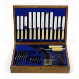 James Allen & Co six place canteen of Sheffield silver plated cuttlery : For Extra Condition Reports