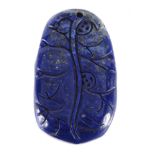 Chinese carved Lapis Lazuli fruit pendant, 6cm high : For Extra Condition Reports Please visit our