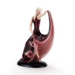 Austrian Art Deco pottery figurine of a dancer by Goldscheider, factory marks and numbered 2343520