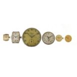 Watch movements including Omega and Gubelin, the largest 4.5cm in diameter : For Extra Condition