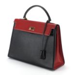 Hermes Kelly handbag with gilt hardware and padlock, 32cm wide : For Extra Condition Reports