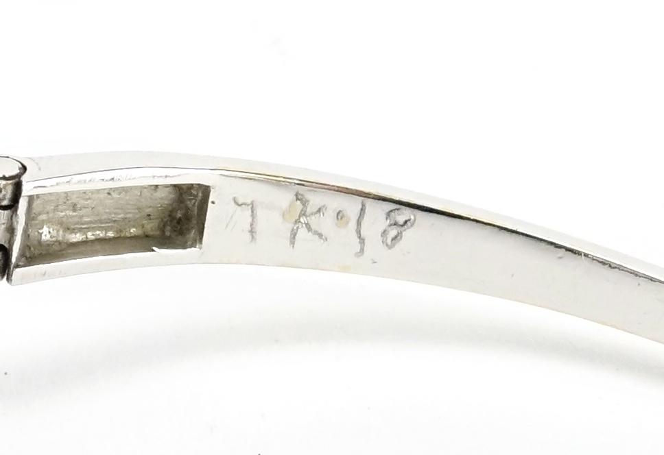 18ct white gold diamond bracelet, approximately 2.26 carat of diamonds, approximate weight 19.6g : - Image 3 of 3