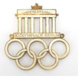 German 1936 Olympic enamel grill badge : For Extra Condition Reports Please visit our Website