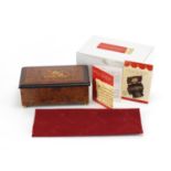 Inlaid Swiss music box by Reuge Music, with box, 7cm H x 17,5cm W x 10cm D : For Extra Condition