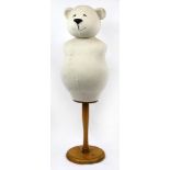 Novelty teddy bear mannequin with pine base, 155cm high : For Extra Condition Reports Please visit