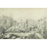 De Angle Barmes - Tabrey Estate Dominica, pencil, labels verso, mounted and framed, 34cm x 23cm :