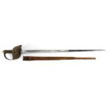 British Military World War I Infantry dress sword by Armfield's Birmingham, with scabbard, wire