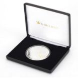 Princess Diana solid silver proof five ounce coin, with certificate and fitted case : For Extra
