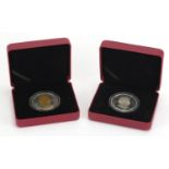 Two Canadian silver proof coins with certificates and fitted cases, 2018 SML Tribute ten dollar