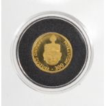 Kingdom of Bhutan 300 Ngultrum gold coin, 1.4cm in diameter : For Extra Condition Reports Please