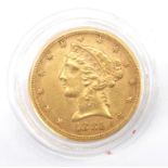 United States of America 1881 gold five dollars : For Extra Condition Reports Please visit our