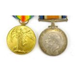British Military World War I pair awarded to 841084CPR.A.J.PAGE.87-CAN.INF.