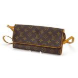 Louis Vuitton monogram pochette twin GM crossbody bag, with dust bag, 24.5cm wide