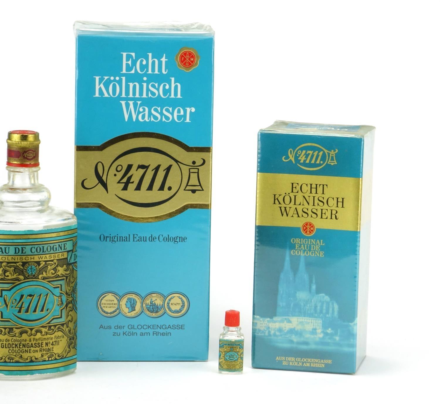 Three sealed bottles and two empty bottles of Echt Kölnisch Wasser Eau De Cologne, the largest 600ml - Image 3 of 4