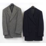 Two 1970's Burberry's silk lined jackets comprising Cashmere and lamb's wool