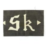 German Military interest SK armband, 17.5cm wide