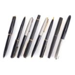 Parker fountain pen, ballpoint pens and propelling pencils including Parker 45