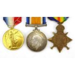 British Military World War I pair awarded to 54259.SPR.F.C.HARTLEY.R.E.