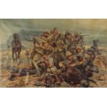 After Richard Caton Woodville - All That Was Left of Them, Boer War Military interest print by