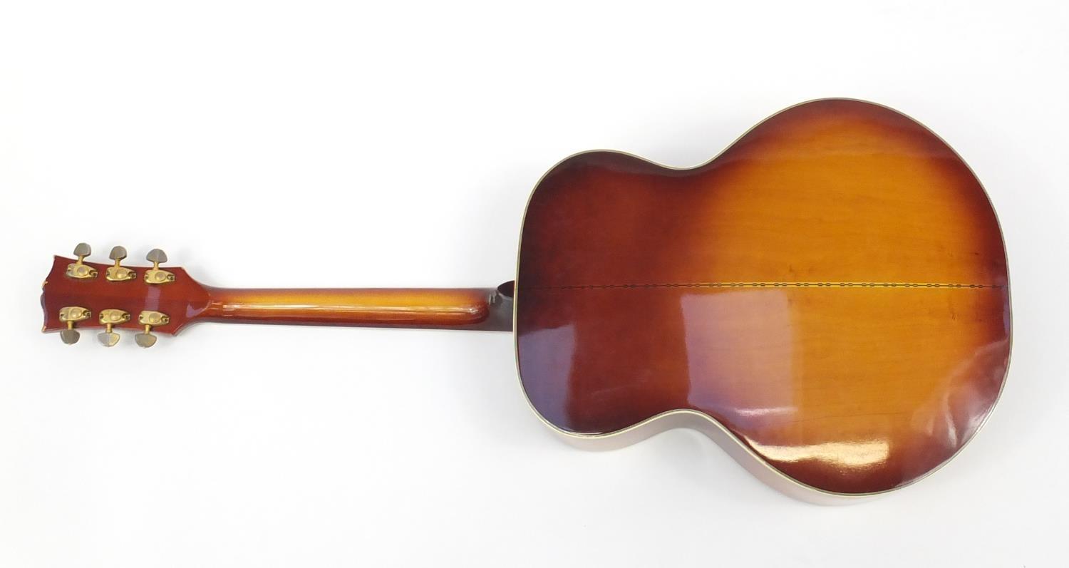 Kambara six string custom acoustic guitar with fitted travelling case, model number 86, 107cm in - Image 10 of 11