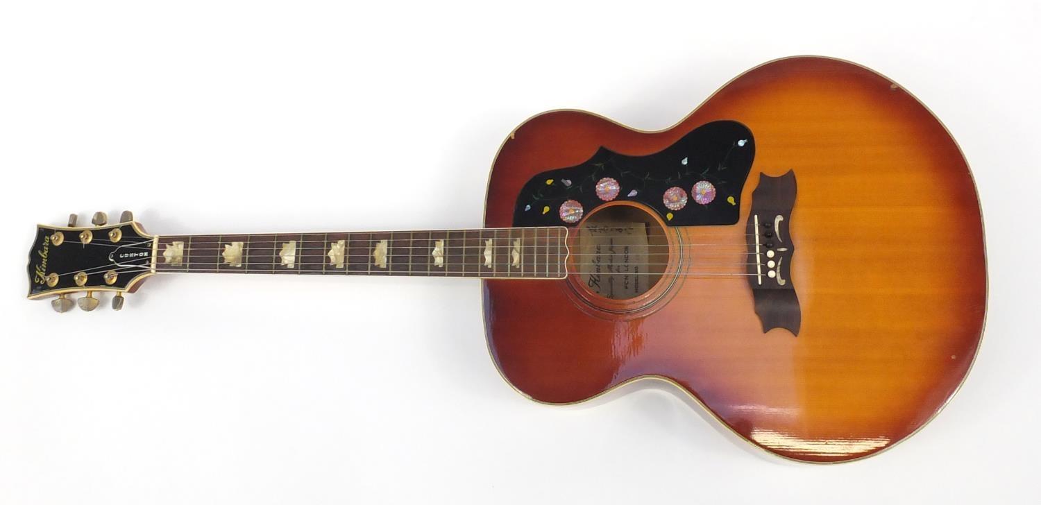 Kambara six string custom acoustic guitar with fitted travelling case, model number 86, 107cm in - Image 4 of 11