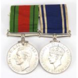 British Military World War II defence medal and Exemplary Police Service medal awarded to CONST.