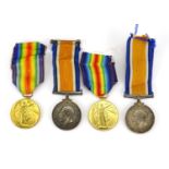 Two British Military World War I pair's awarded to 23761PTE.A.E.SINDEN.E.SURR.R. and RTS-2567PTE.E.